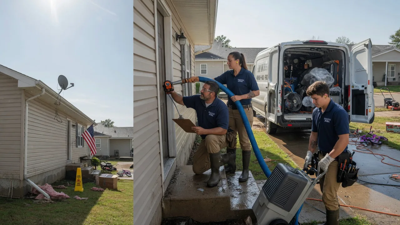 Ceiling Water Damage Restoration in Du Bois, IL near me